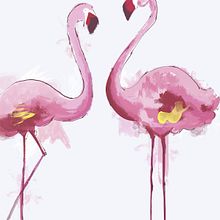 Flamencos. Traditional illustration project by Patricia Vilches - 04.11.2016