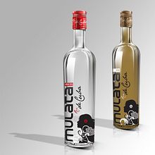 Ron Mulata bottle design. Packaging project by Jose Ribelles - 04.13.2016