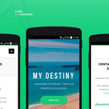 My Destiny - Responsive Web Design. Web Development, Graphic Design, and Web Design project by Carla Gonzalez - 04.13.2016