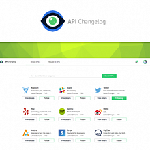 Propuesta Rediseño API Changelog. Un proyecto de Diseño Web y UX / UI de Eva Morcillo - 13.04.2016