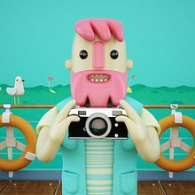 Mi Proyecto del curso: Diseño de personajes en Cinema 4D: del boceto a la impresión 3D. Un proyecto de 3D de Luis Aguilera - 13.04.2016