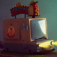 Mr. Salchichero. 3D, and Animation project by Juan Rueda - 04.14.2016