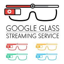 Logo Google Glass Streaming Service. Br, ing, Identit, and Graphic Design project by Alessio Conte - 04.14.2016