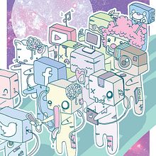 Techno Zombie Attack. Ilustração tradicional projeto de Patricia Garcia Cruz - 16.04.2016