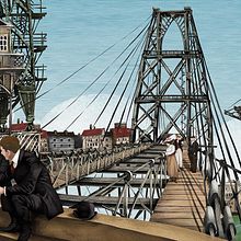 Murales Puente Colgante de Portugalete. Un progetto di Belle arti e Illustrazione tradizionale di Paul Caballero Barturen - 25.05.2015