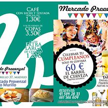 Diseño de Flyer para Mercado Provenzal de Bravo Murillo. Br, ing, Identit, Graphic Design, and Advertising project by Virginia Vidal Fernández - 04.14.2016