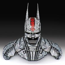 Batman 75  |  Busto caligráfico. Calligraph project by GM Meave - 04.18.2016