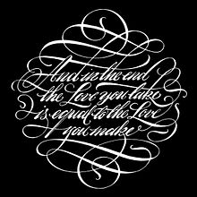 And… | Caligrafía para tatuaje. Calligraph project by GM Meave - 04.18.2016