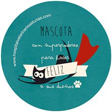 Mascotas. Diseño de chapas de 75mm.. Un progetto di Design e Illustrazione tradizionale di Carmen Vázquez - 19.12.2014