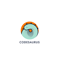 Logotipo Codesaurus. Projekt z dziedziny Br, ing i ident, fikacja wizualna i Projektowanie graficzne użytkownika Alba Romero de la Herrán - 19.04.2016