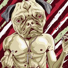 Pug Life. Un progetto di Street Art, Belle arti, Cop, writing, Design, Graphic design, Illustrazione tradizionale e Tipografia di Adrián Sierra Laporta - 21.08.2015