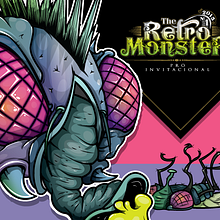 The Retro Monster. Character Design, and Traditional illustration project by Daniel Carrillo - 04.28.2016