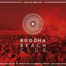 BUDDAH - BEACH CLUB. Een project van Grafisch ontwerp van María Eugenia Echeverría Marcos - 24.04.2016