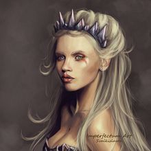 Elf portrait. Projekt z dziedziny Projektowanie postaci, Trad, c i jna ilustracja użytkownika Mari Carmen Ramos Monge - 25.04.2016