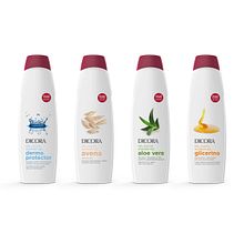 Línea gel de baño Dicora. Art Direction, Design, Editorial Design, Packaging, Product Design, and Graphic Design project by Disparo Estudio - 04.26.2016