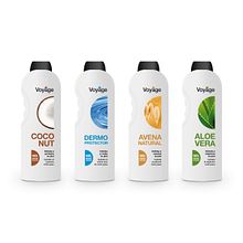Línea gel de baño Voyage. Br, ing, Identit, Design, Graphic Design, and Packaging project by Disparo Estudio - 04.23.2016