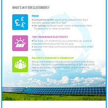 Diseño de flyer: "Mongoose Energy: generation and supply  of community energy" Ein Projekt aus dem Bereich Grafikdesign und Designverwaltung von Manuel Ortiz Domínguez - 27.04.2016