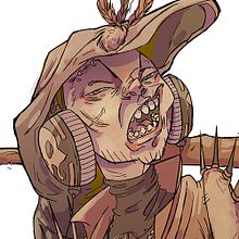 Bad dude. Character Design, and Traditional illustration project by Guadalupe Pinos Cañadilla - 04.27.2016