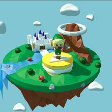 Link´s ocarine - The legend of Zelda. Un progetto di 3D, Animazione e Graphic design di Almudena Arroyo - 30.04.2016