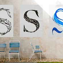 Tipografía: Letra capitular,- diseño y desarrollo.. Street Art, Arts, Crafts, Fine Arts, Calligraph, Design, Graphic Design, T, and pograph project by Solveiga - 09.30.2014