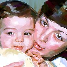 Dia de la Madre // Mother´s Day. Fine Arts, and Traditional illustration project by Jose Antonio Moreno Monsalve - 05.01.2016