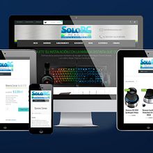 Sitio Web SOLO PC México. Web Development project by As Diseño Diseño Web Monterrey - 05.01.2016
