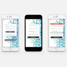 Login Mobile. Web Development, Design, Web Design, and UX / UI project by Nuria Zapater - 02.02.2016