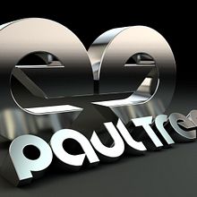 Logo 3D Paul Treef (Dj & producer). 3D, Design, T, and pograph project by Miguel Sorní Bertolín - 05.03.2014