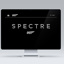 Proyecto diseño web película SPECTRE 007. Un proyecto de Diseño gráfico, Diseño Web y Diseño de José María Pérez - 03.05.2016
