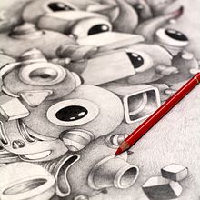 Dibujos. Fine Arts, and Traditional illustration project by Óscar Lloréns - 05.03.2016