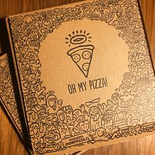 CAJA PIZZA. Un proyecto de Diseño, Ilustración tradicional y Packaging de Jose Carcavilla - 30.11.2020