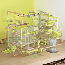 Plumb Part's Locker Room. 3D, Art Direction, and Traditional illustration project by JVG - 05.06.2016