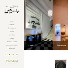 Web corporativa Restaurante La Baska. Cop, writing, Web Development, Art Direction, Graphic Design, Web Design, Photograph, Marketing, Advertising, and Social Media project by Chelo Fernández Díaz - 12.14.2015