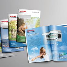 Toshiba- annual catalogues . Un proyecto de Diseño, Diseño gráfico, Marketing y Publicidad de Yana Makhlina - 12.05.2016