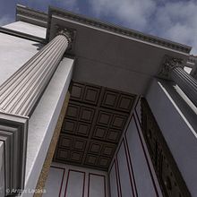 Edificio romano La Curia. 3D, Architecture, and Set Design project by Toni L. - 05.10.2016