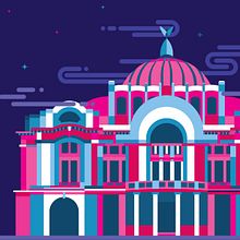 México, arquitectura y monumentos I. Projekt z dziedziny  Architektura,  Manager art, st, czn, Trad, c i jna ilustracja użytkownika Erik Gonzalez - 10.05.2016