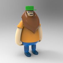 Animum School: Barbudo toy Ein Projekt aus dem Bereich 3D von Erika Beatriz Fernández Martínez - 10.05.2016