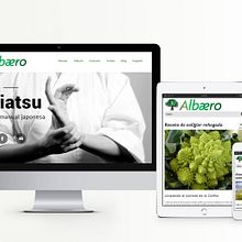 Albaero, web for a complementary therapist. Art Direction, Br, ing, Identit, Web Design, and Web Development project by Nuño Conde - 05.11.2014