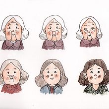 Diseño de personajes y expresiones 2D . Character Design, and Traditional illustration project by M Carmen Bazán Romero - 05.16.2016