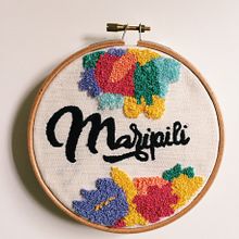 Bordado para Maripili. Arts, and Crafts project by Susana Fernández - 05.16.2016