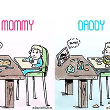 Mommy VS Daddy. Un proyecto de Ilustración tradicional de Daniel Dormido Fernández - 17.05.2016