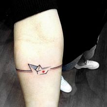My Paperboat Tattoo . Graphic Design project by Patricia Vilches - 05.17.2016