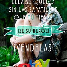 Campaña Ebay (cartel y banner). Un progetto di Cop, writing, Direzione artistica, Graphic design e Pubblicità di Carmen Carratalá Sánchez - 18.05.2016