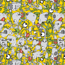 Mi Proyecto del curso: Pattern Design analógico y digital. Un projet de Design graphique de Ricardo Manuel Balbes Pazos - 18.05.2016