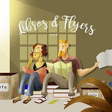 Libros Y Flyers. Een project van Ontwerp van personages y Traditionele illustratie van Javier Peciña - 12.01.2016