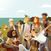 Cheese. Een project van Ontwerp van personages y Traditionele illustratie van Javier Peciña - 16.01.2016