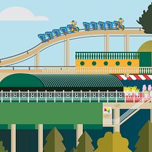 Monte Igueldo. Een project van Traditionele illustratie van Javier Peciña - 19.02.2016