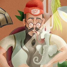 Old Man Mistake. Een project van Traditionele illustratie van Javier Peciña - 26.02.2016