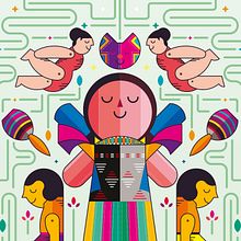 Juguetes tradicionales. Projekt z dziedziny  Manager art, st, czn, Design, Trad, c i jna ilustracja użytkownika Erik Gonzalez - 22.05.2016