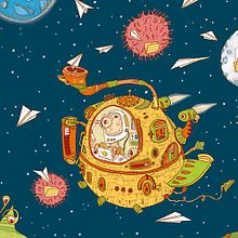 The Space . Ilustrasi tradisional proyek oleh Esther Burgueño Vigil - 05.25.2016